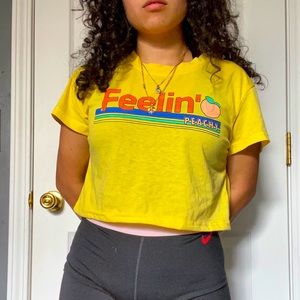 Feeling peachy! Crop top